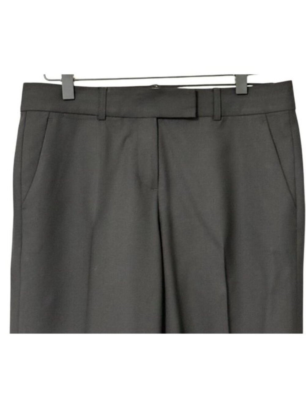 Theory Women's Black Gellar Capri Trousers Pants Wool Stretch Minimalist Size 4 - Picture 3 of 10